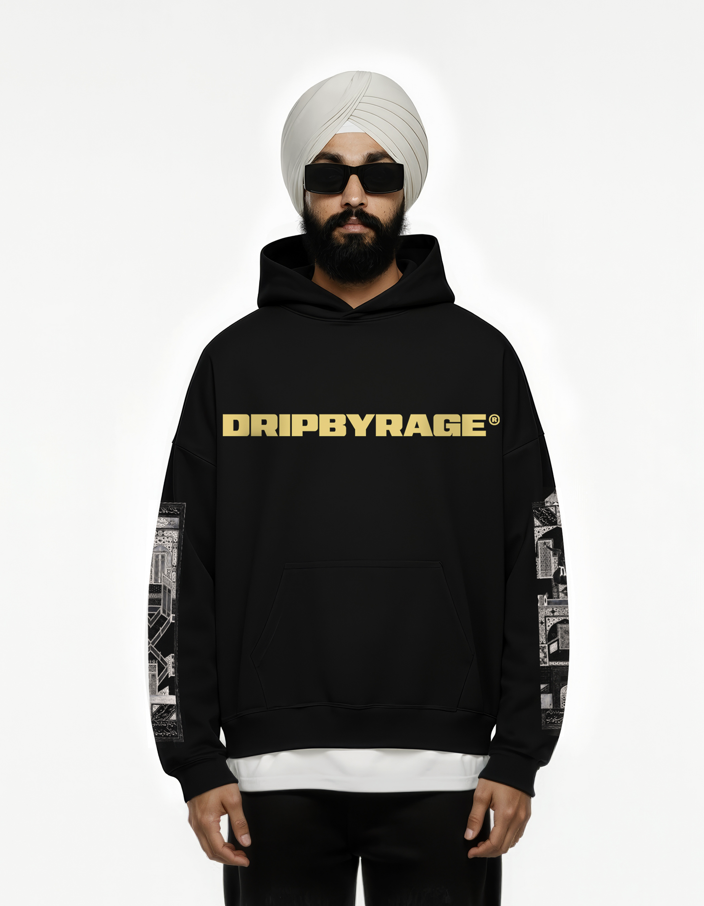 YUSUF ZULAIKHA SUN FADED BOXY HOODIE