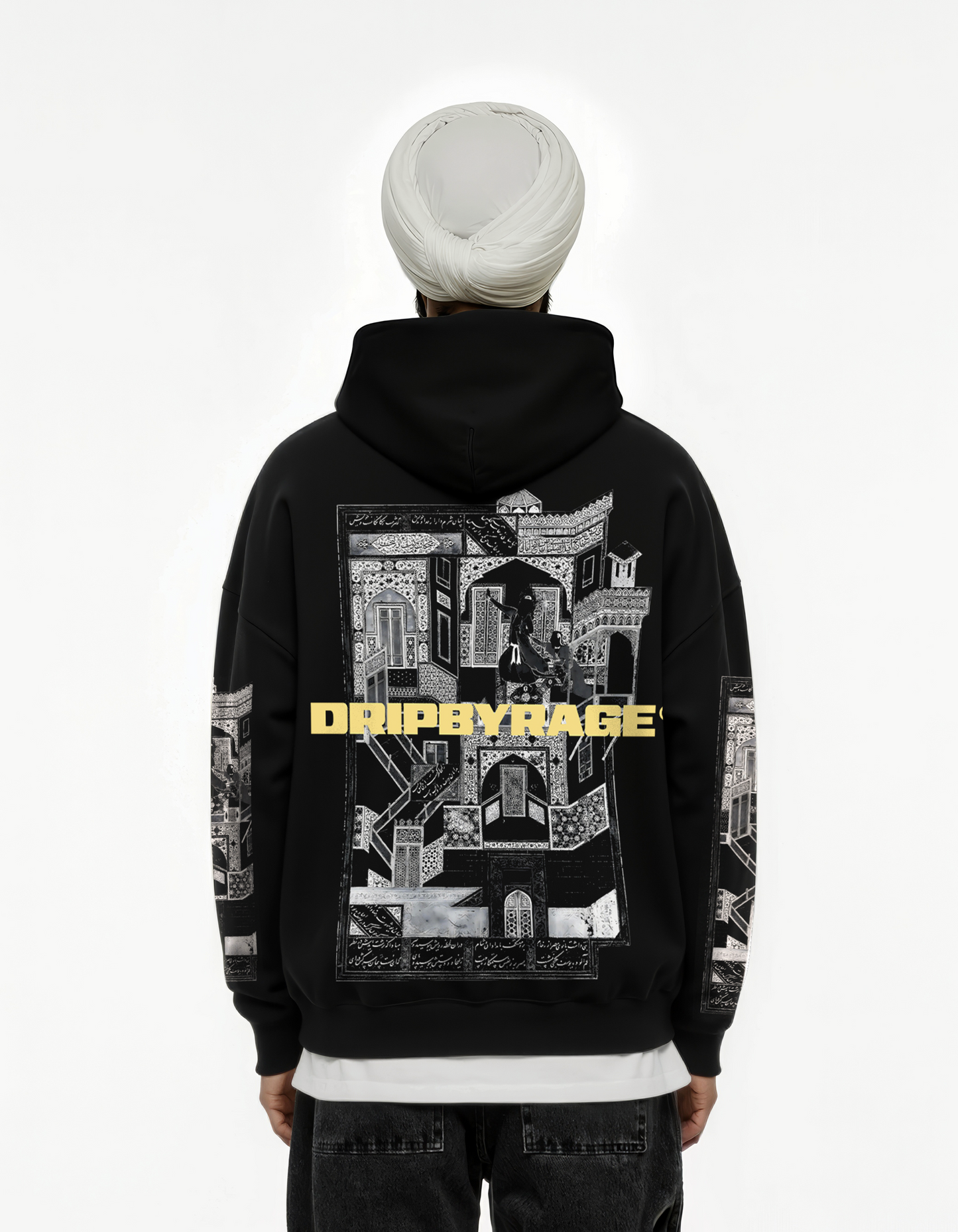 YUSUF ZULAIKHA SUN FADED BOXY HOODIE