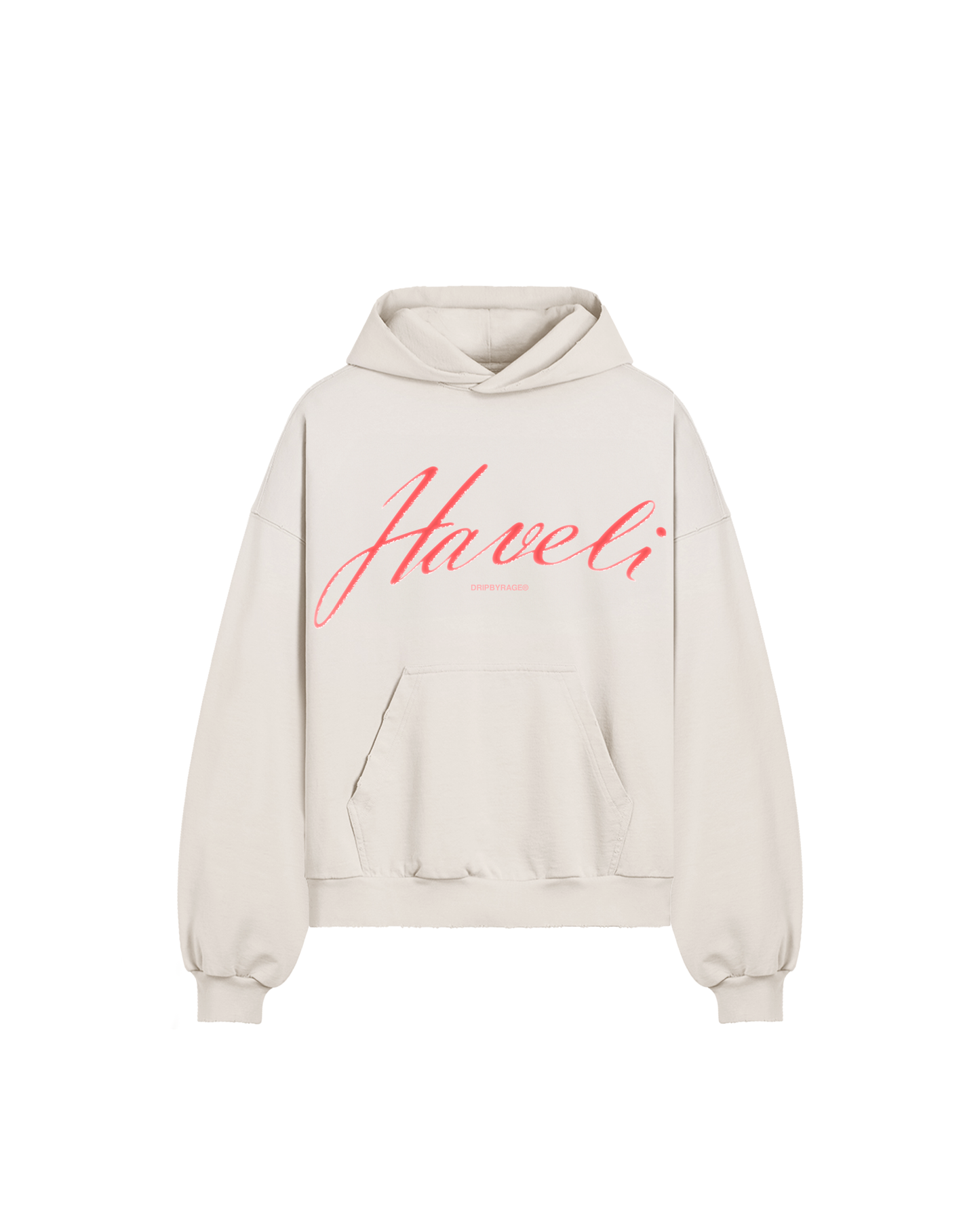 HAVELI BOXY DISTRESSED HOODIE