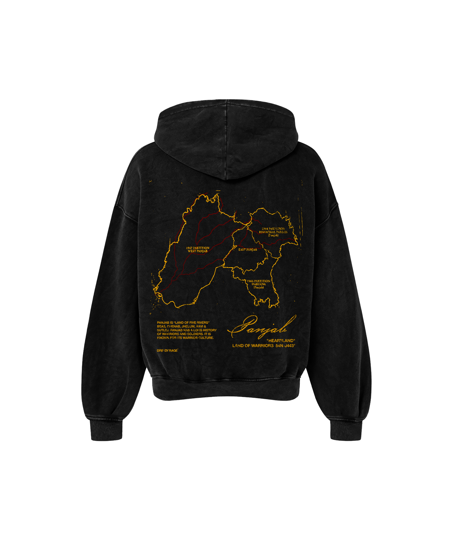 PANJAB OVERSIZED FADED HOODIE