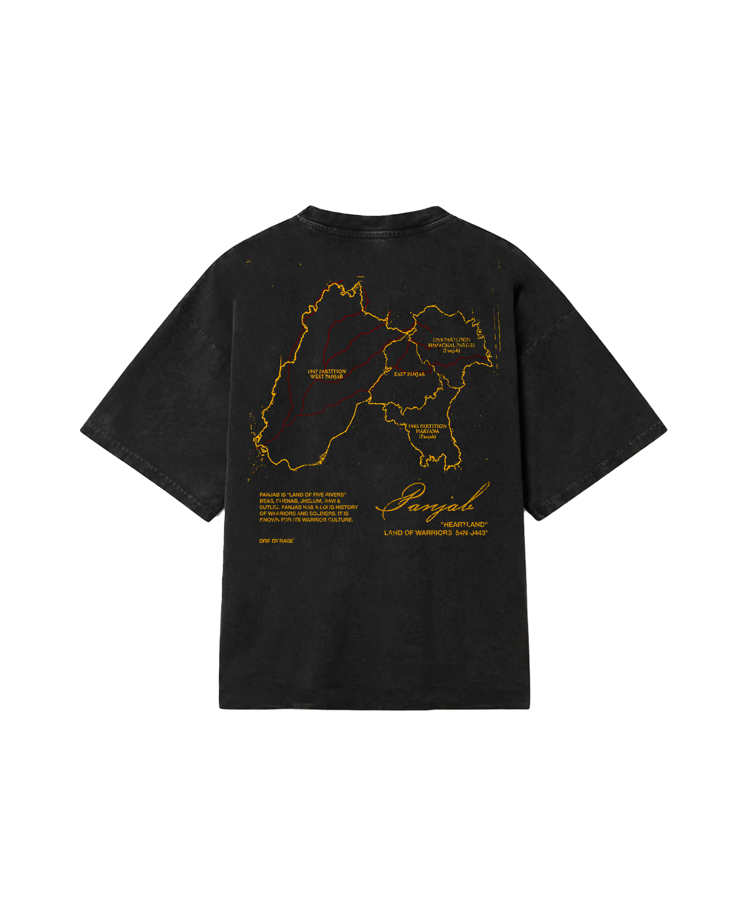 PANJAB OVERSIZED FADED T-SHIRT