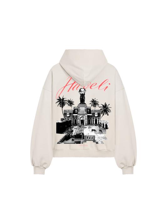 HAVELI BOXY DISTRESSED HOODIE