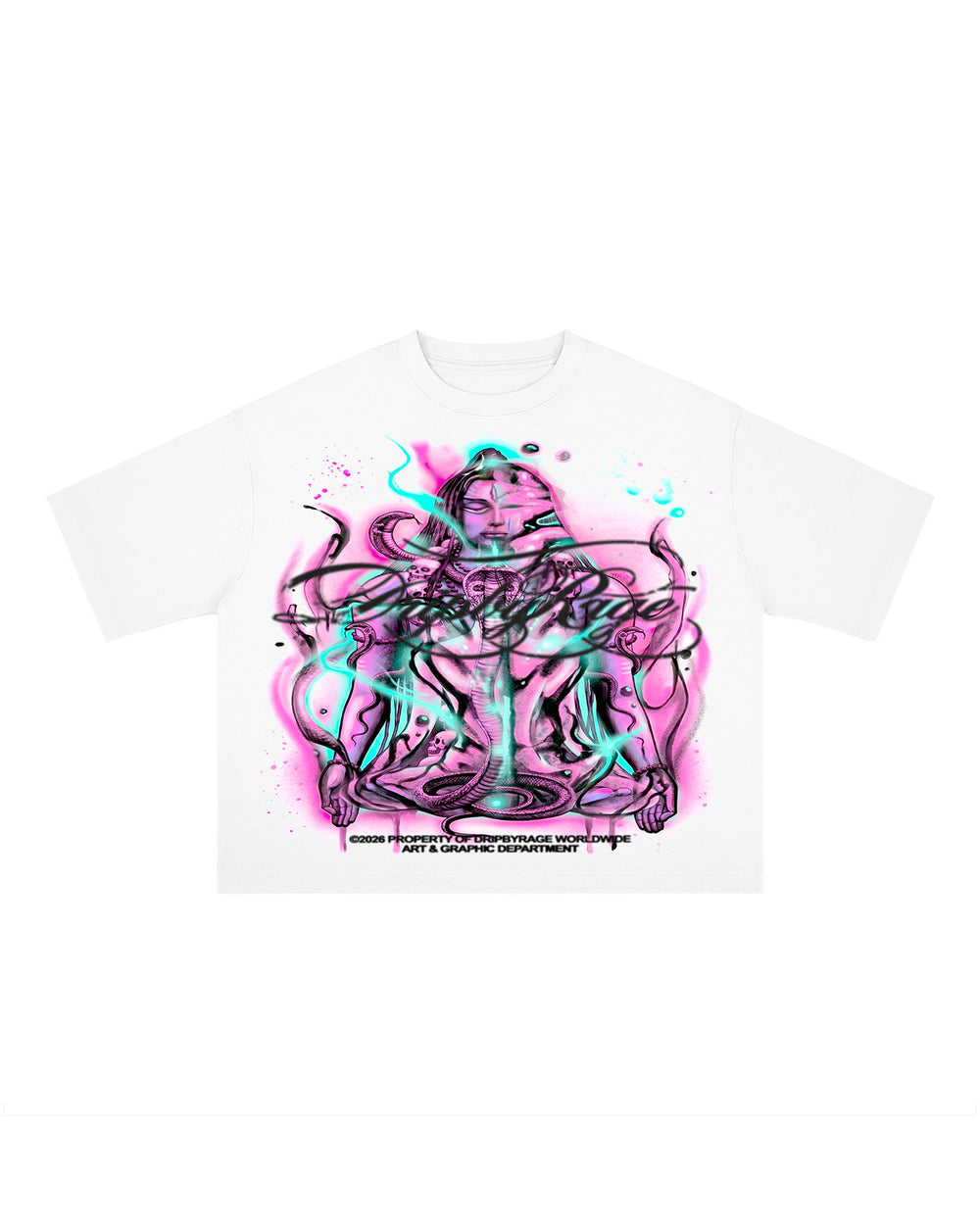 SHIVA SNAKES BOXY T-SHIRT