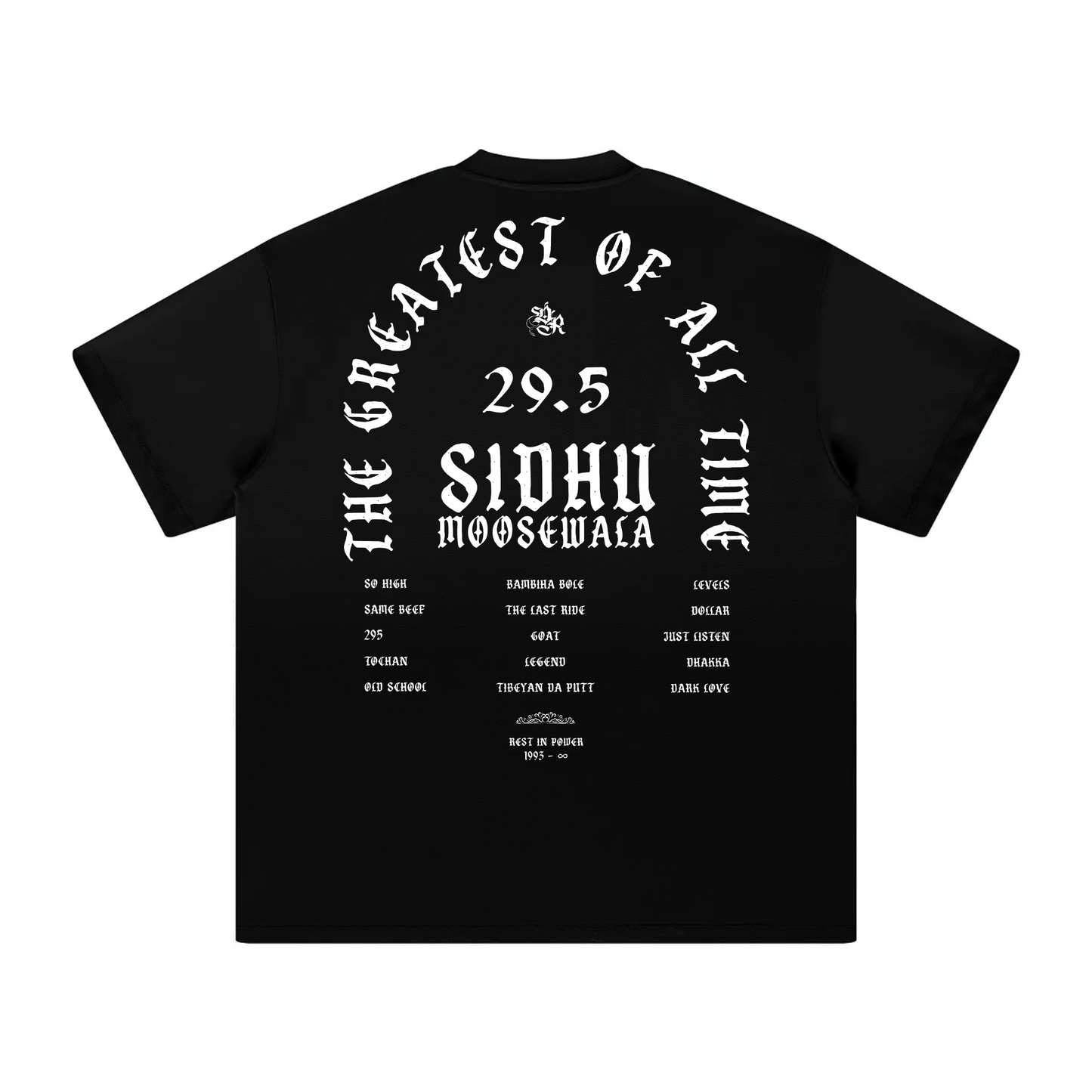 THE GOAT OVERSIZED T-SHIRT BLACK