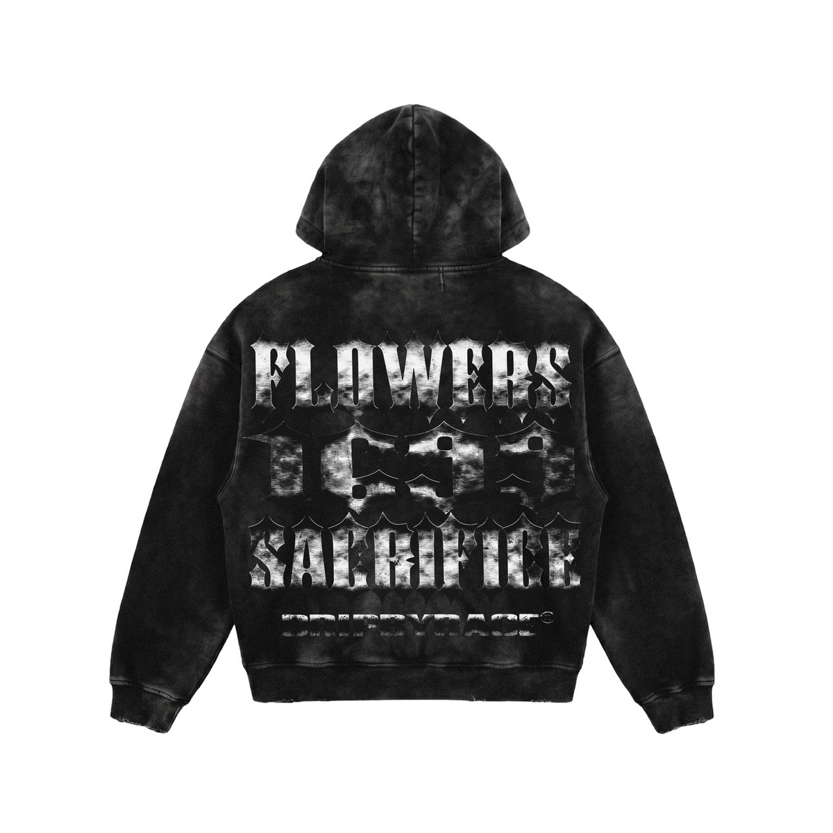 FLOWER 1699 FADED ZIP-UP HOODIE