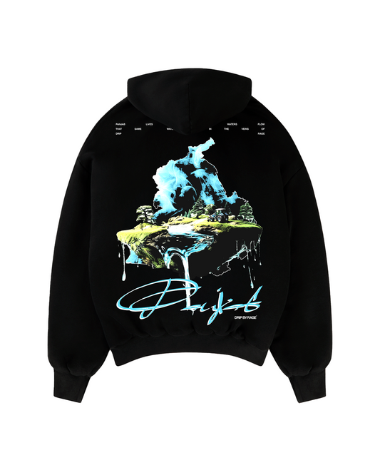 WATER OF PANJAB SUN FADED BOXY HOODIE