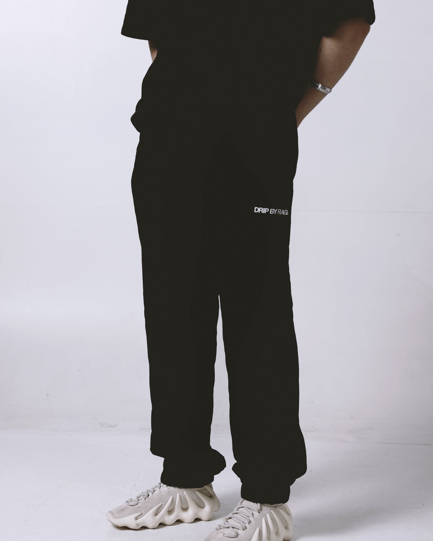BLACK FRENCH TERRY SWEATPANTS