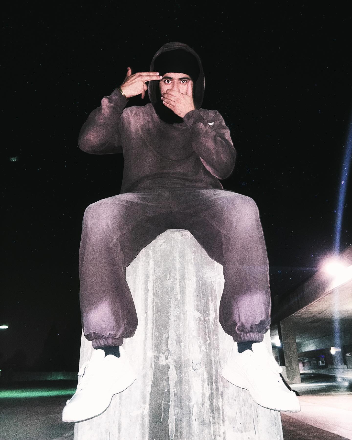 BROWN FADED OVERSIZED PREMIUM HOODIE