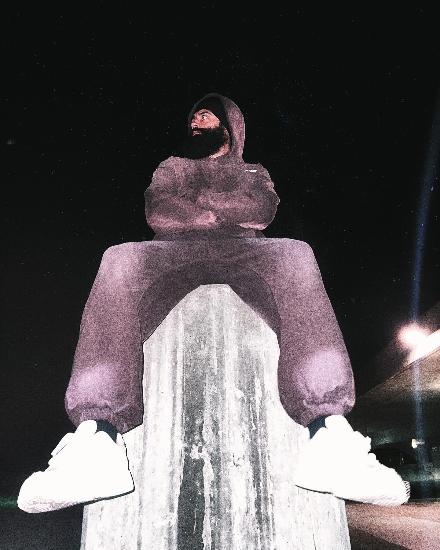 BROWN FADED OVERSIZED PREMIUM HOODIE