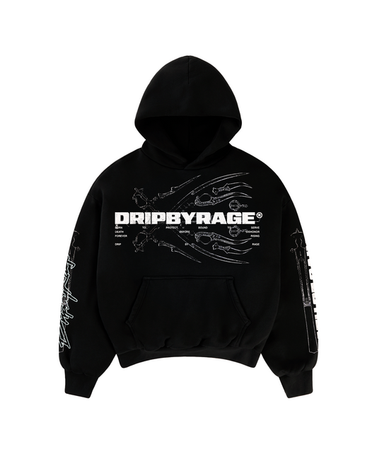 PATH OF SAINT SUN FADED BOXY HOODIE