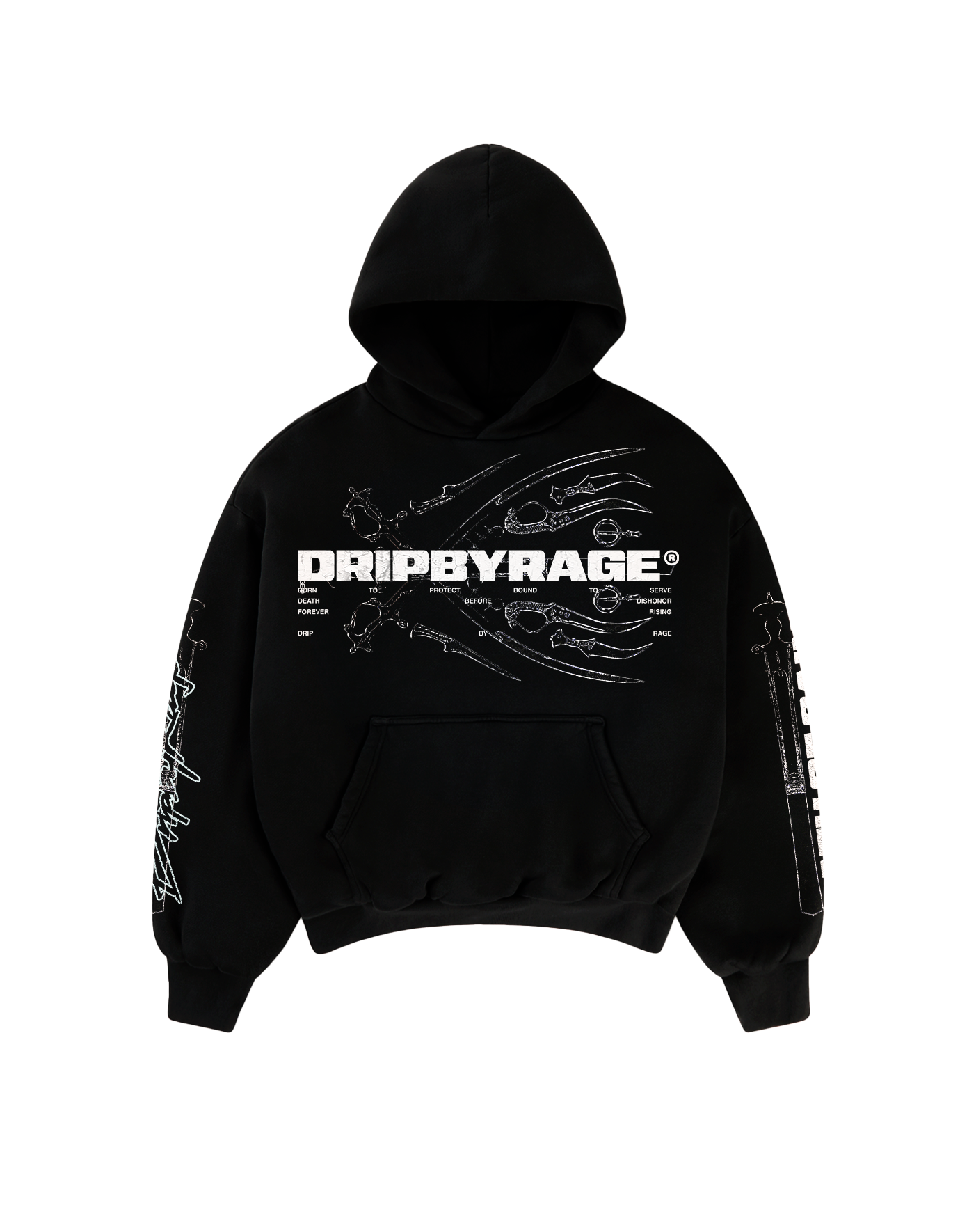 PATH OF SAINT SUN FADED BOXY HOODIE