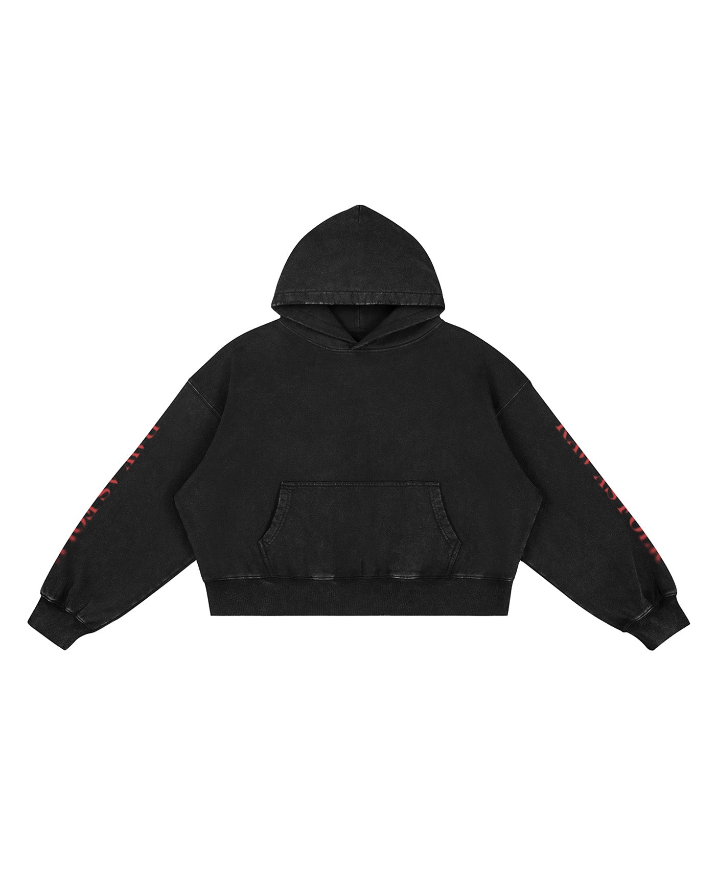 RAW AF SLEEVES BOXY HOODIE