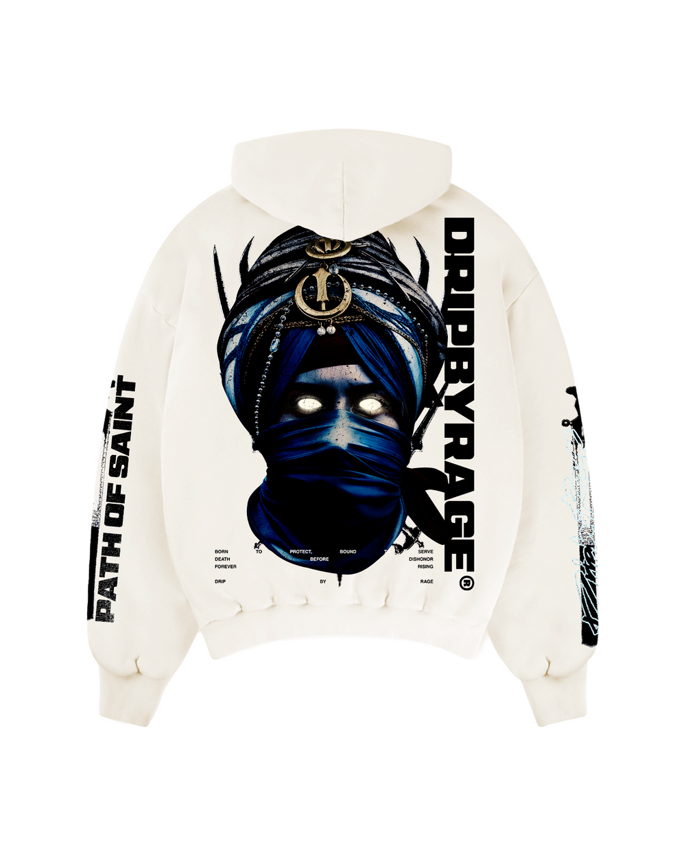 PATH OF SAINT SUN FADED BOXY HOODIE