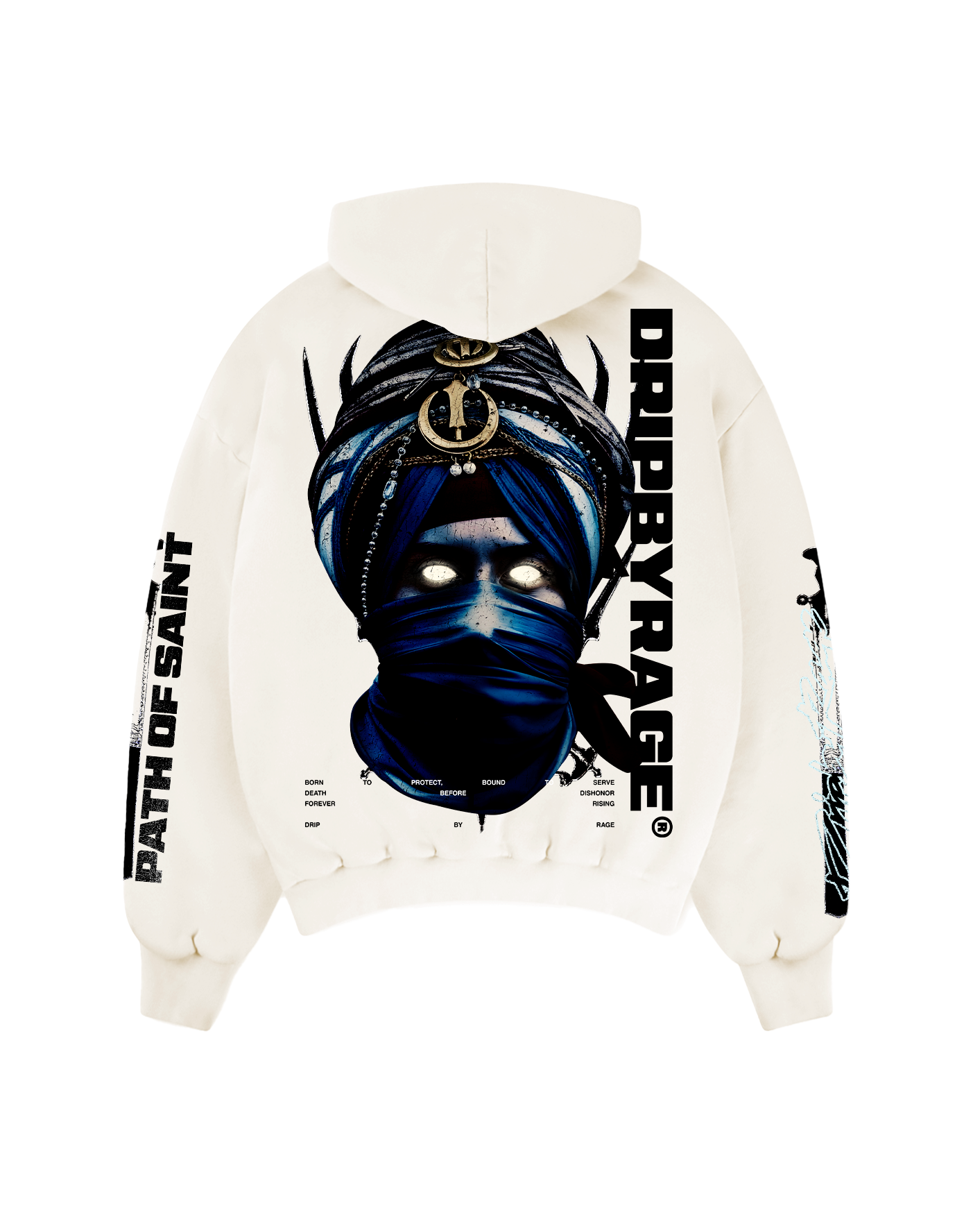 PATH OF SAINT SUN FADED BOXY HOODIE