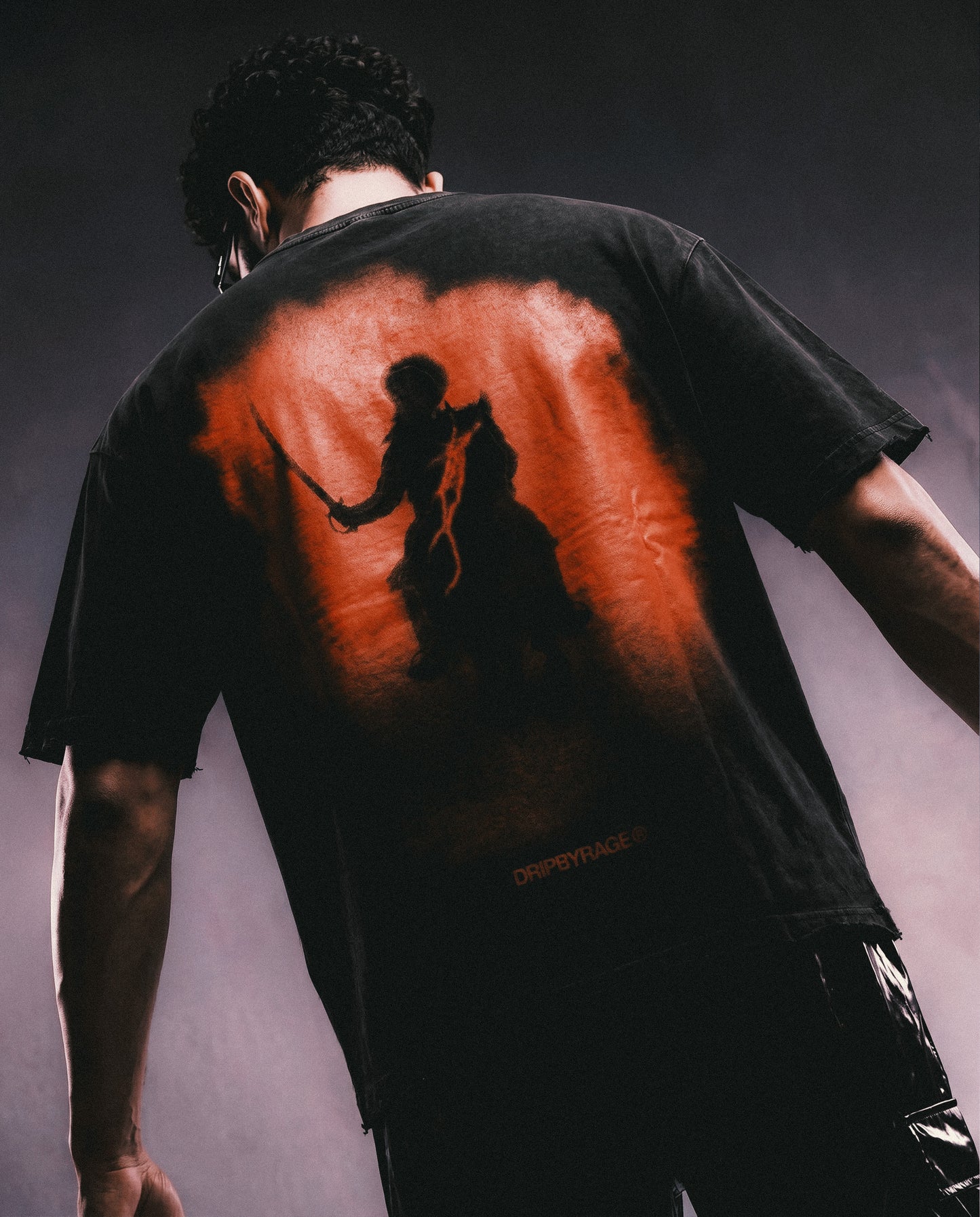 96 RED FADED T-SHIRT