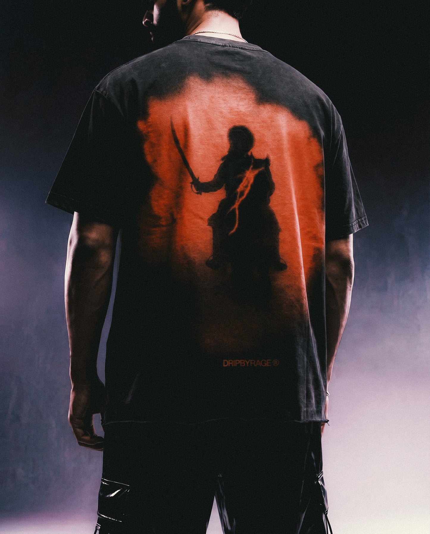 96 RED FADED T-SHIRT