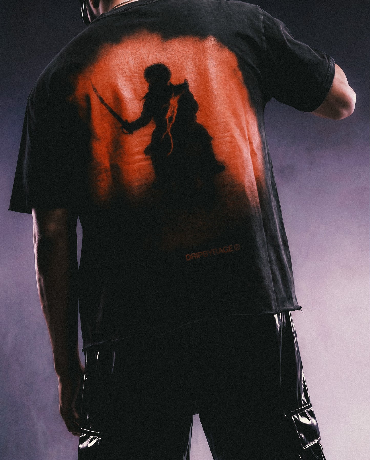 96 RED FADED T-SHIRT