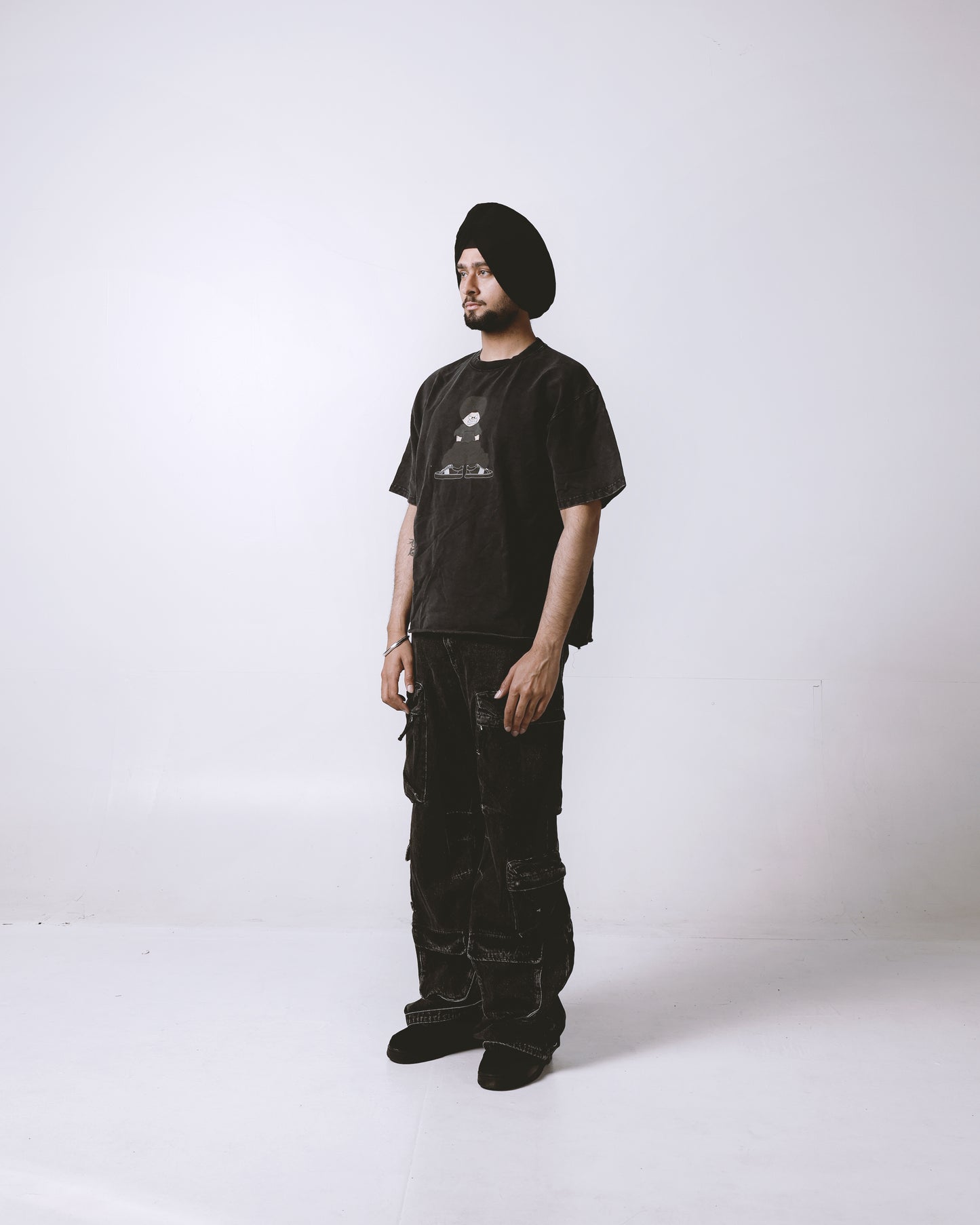 DARK DRIP BOY OVERSIZED FADED T-SHIRT