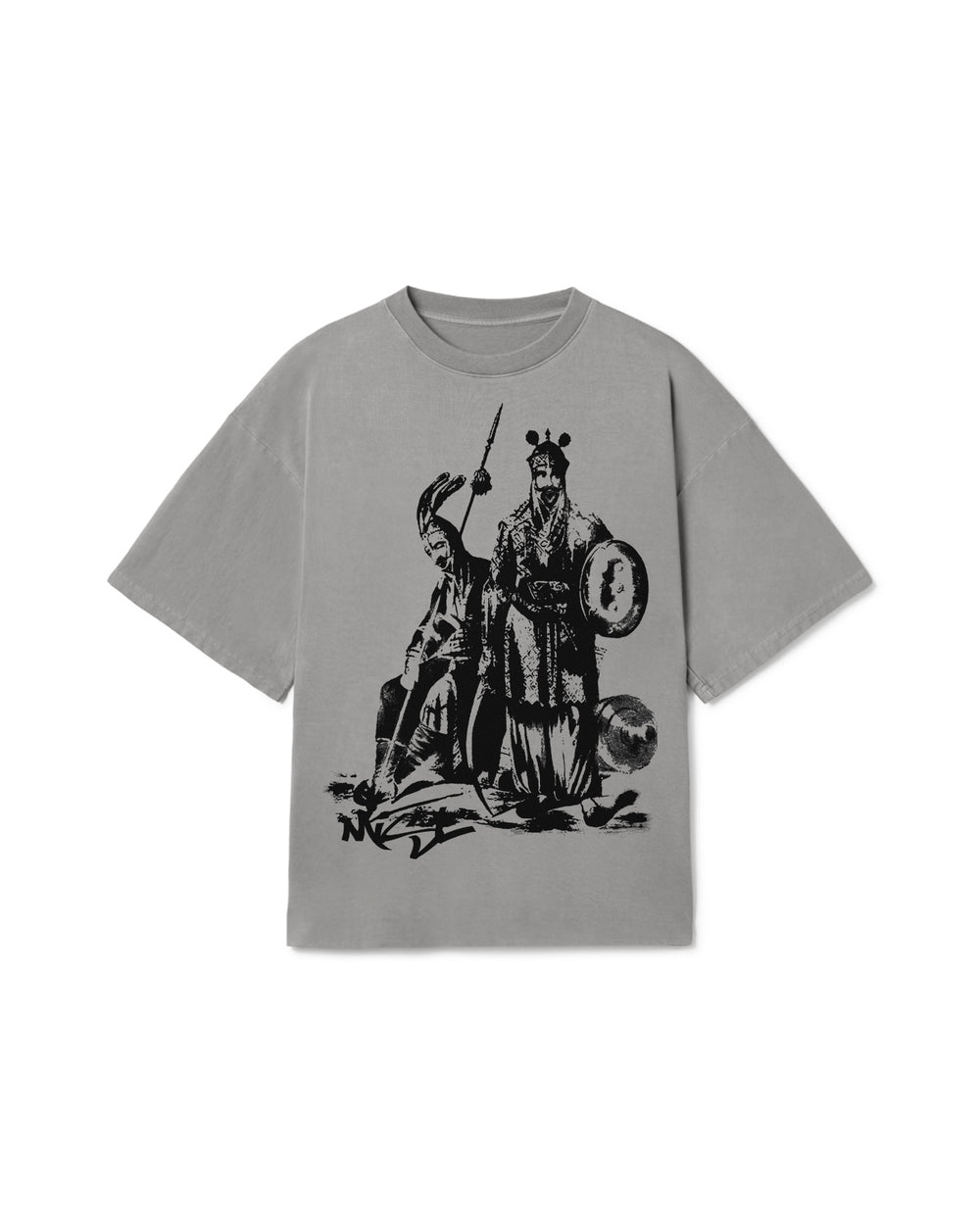 MISL OVERSIZED T-SHIRT FADED GREY