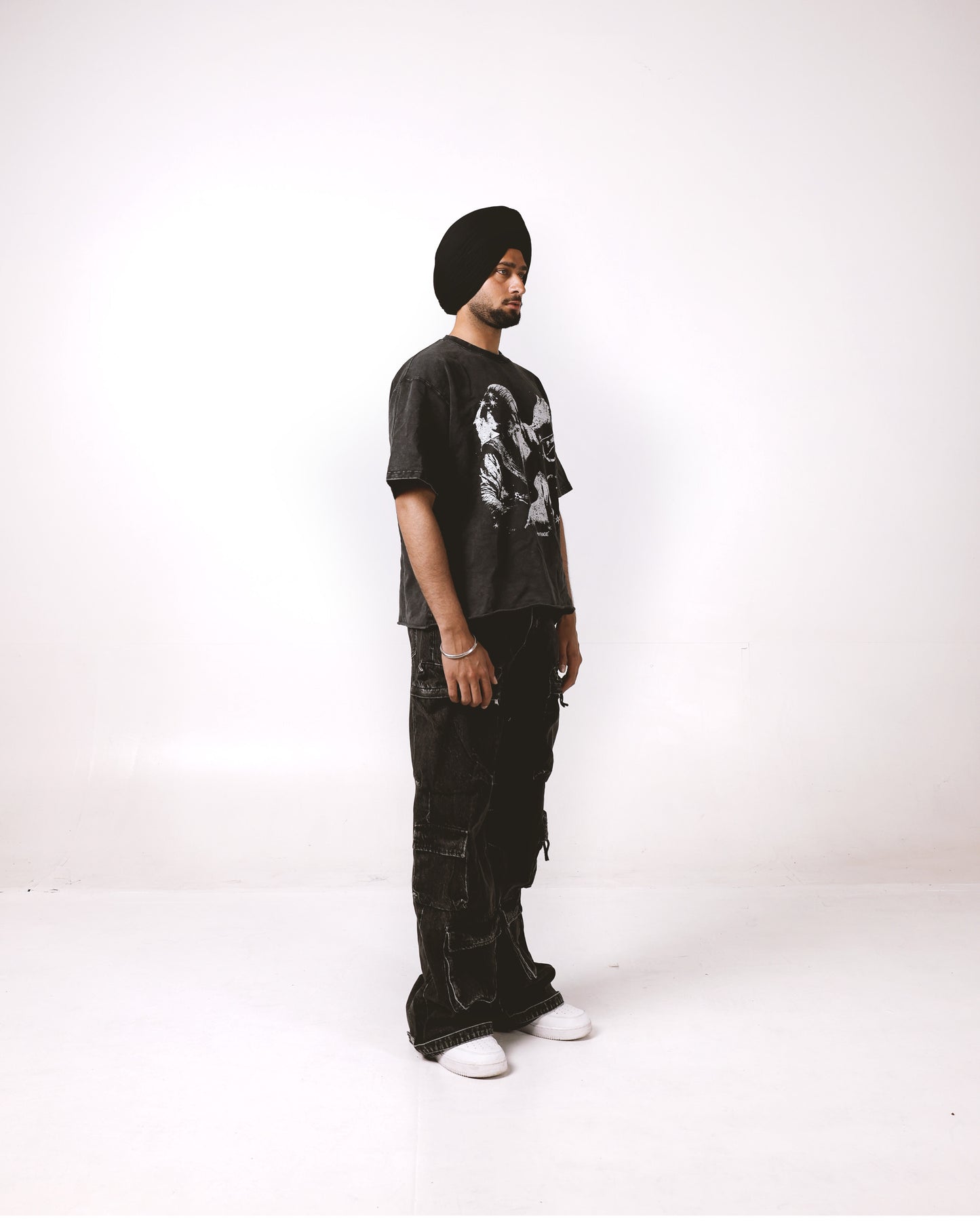 FAITH OVERSIZED FADED T-SHIRT
