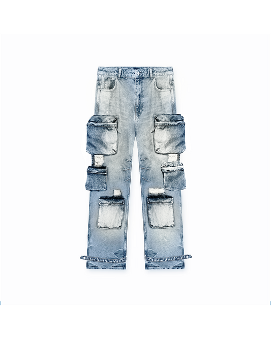 DISTRESSED CARGO DENIM
