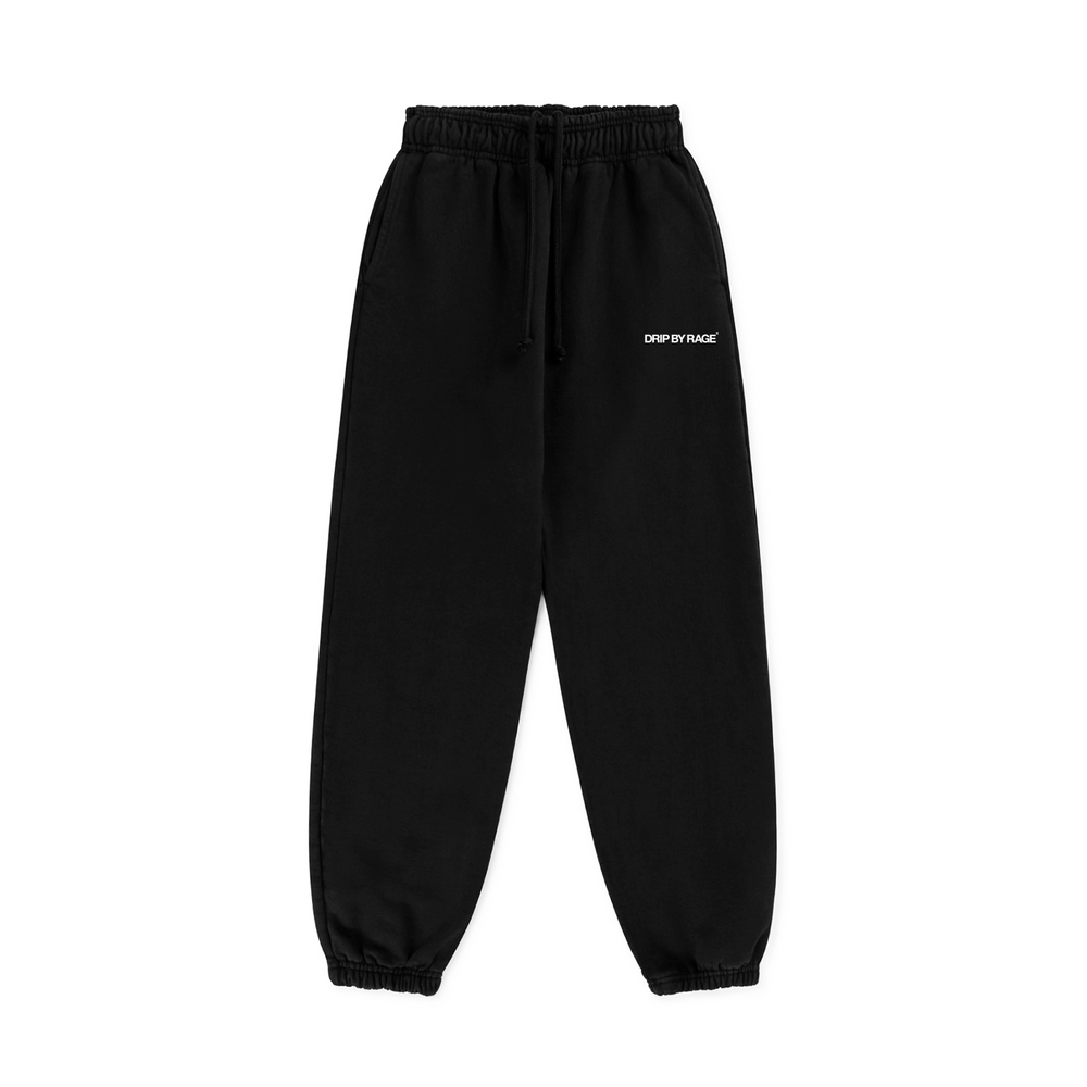 BLACK FRENCH TERRY SWEATPANTS