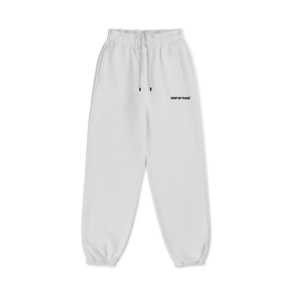 WHITE FRENCH TERRY SWEATPANTS