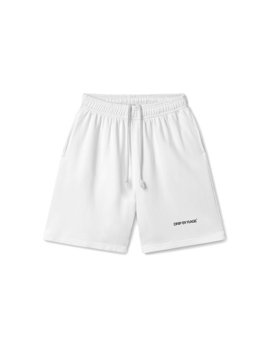 WHITE PREMIUM OVERSIZED SHORTS
