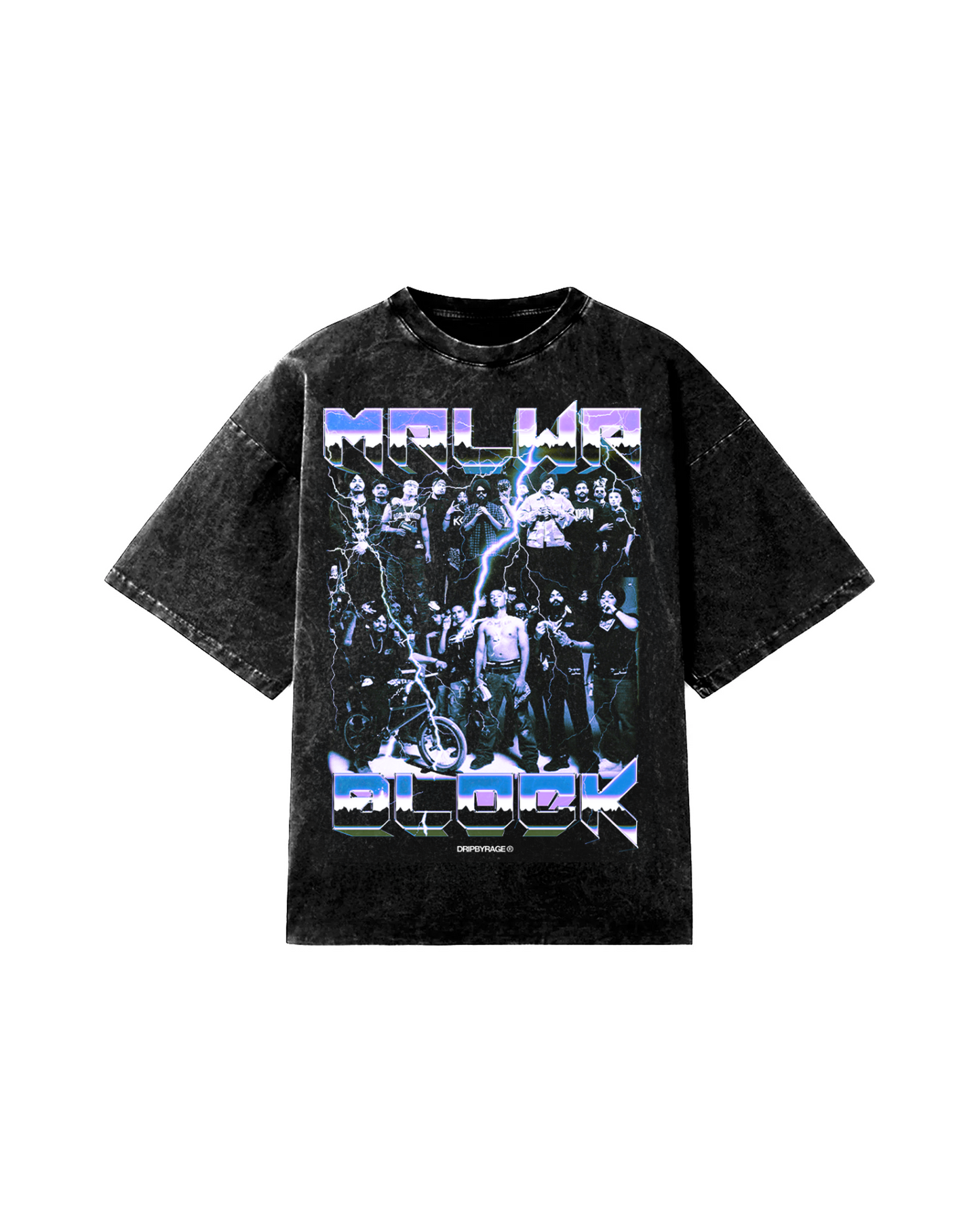 MALWA BLOCK OVERSIZED DESTROYED T-SHIRT