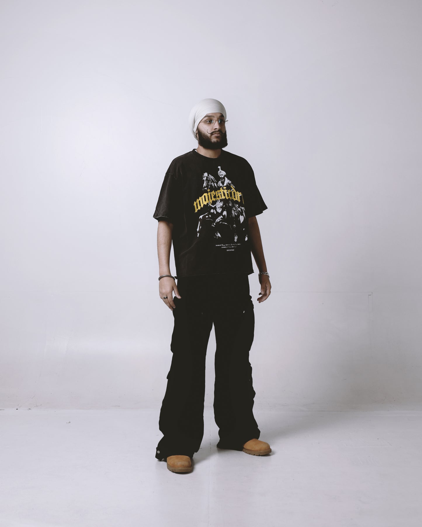 MAJESTIC DRIP OVERSIZED FADED T-SHIRT