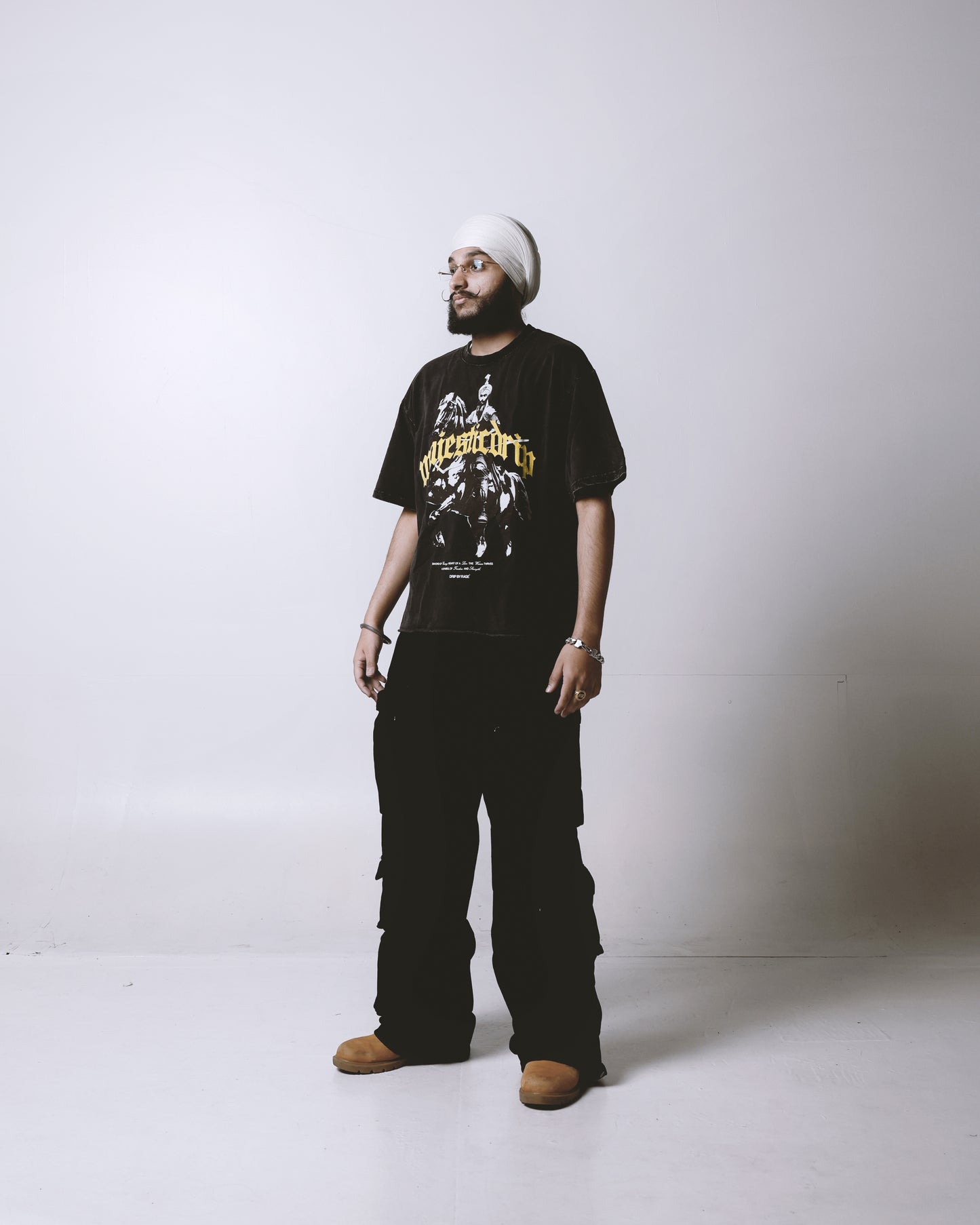 MAJESTIC DRIP OVERSIZED FADED T-SHIRT