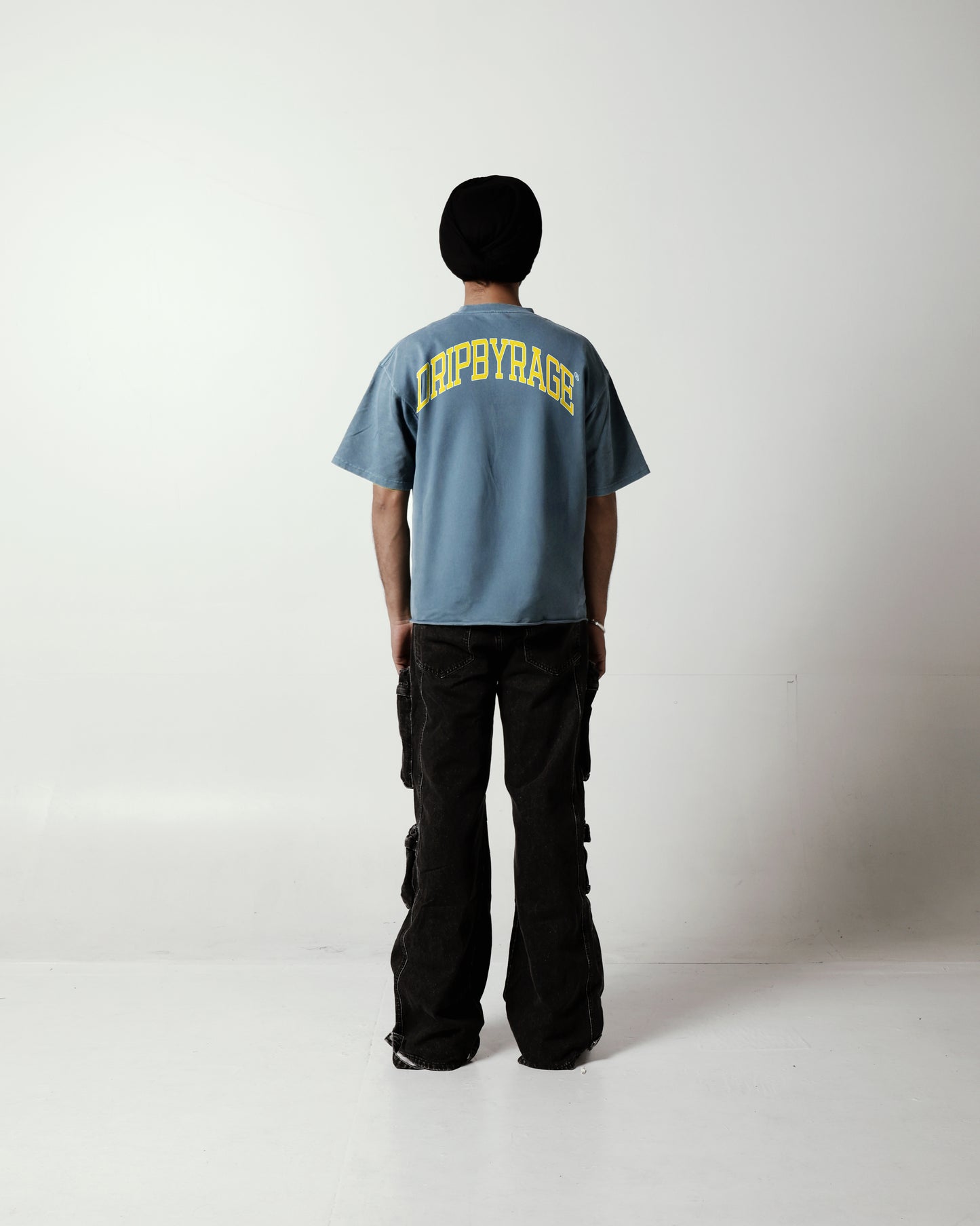 DRIP ARC OVERSIZED FADED T-SHIRT