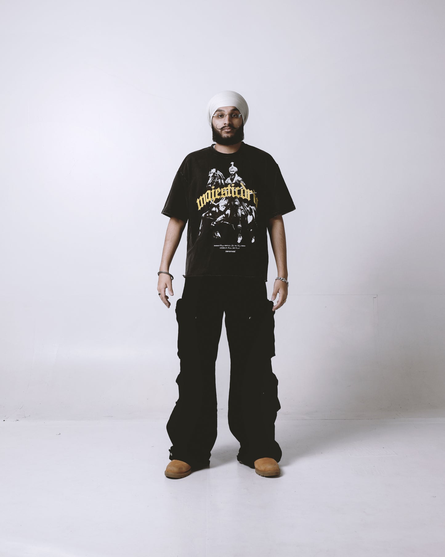 MAJESTIC DRIP OVERSIZED FADED T-SHIRT