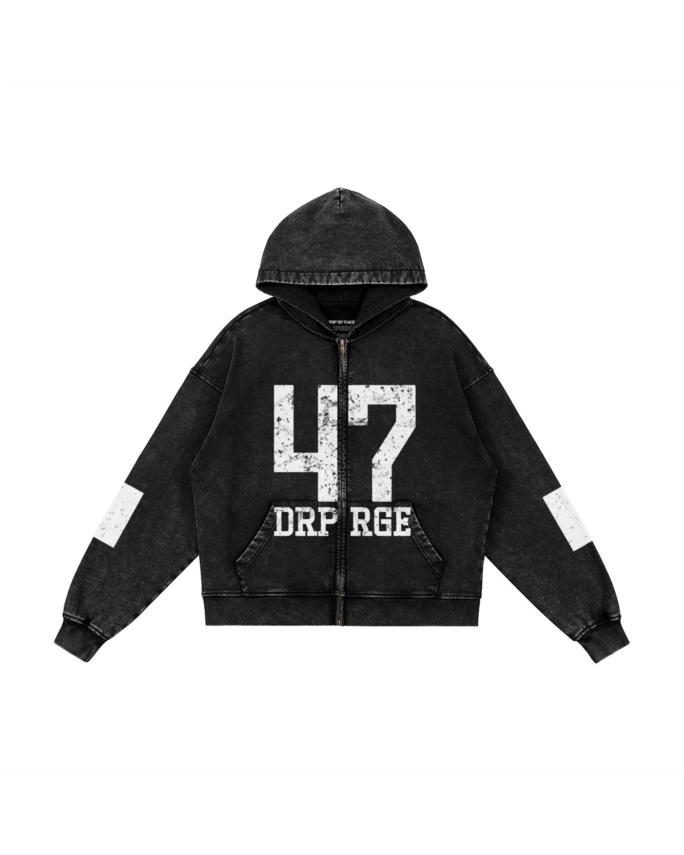 47 DRPRAGE FADED ZIP UP HOODIE