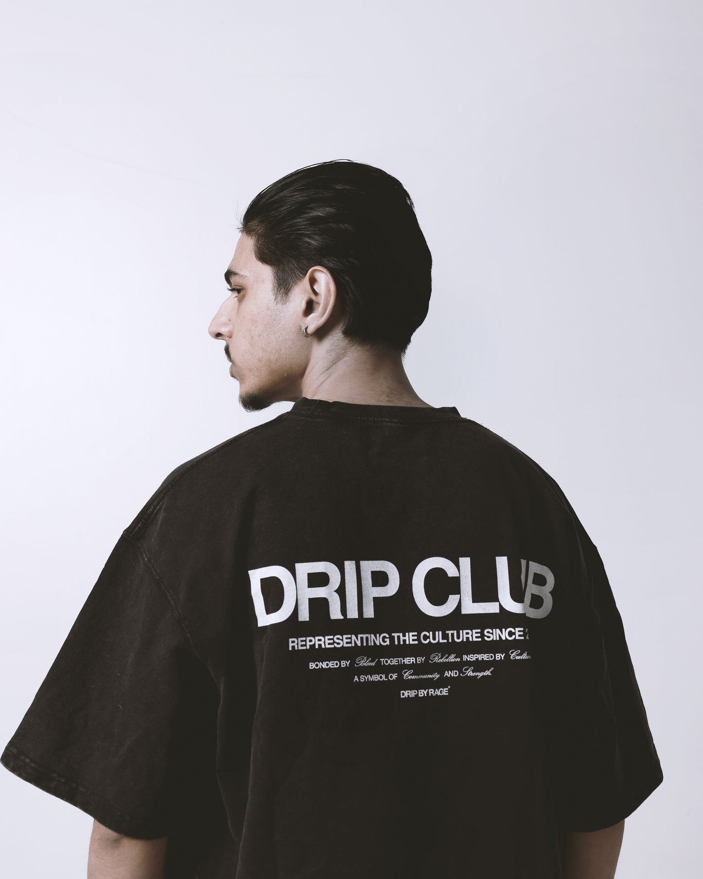 DRIP CLUB OVERSIZED FADED T-SHIRT