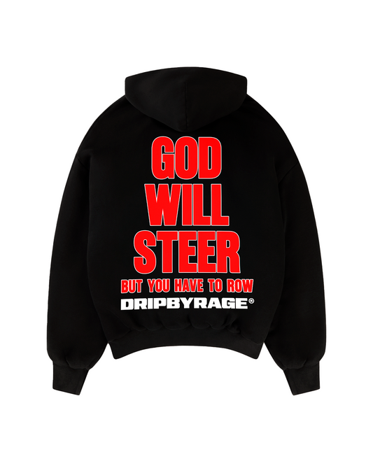 GOD WILL STEER BOXY HOODIE