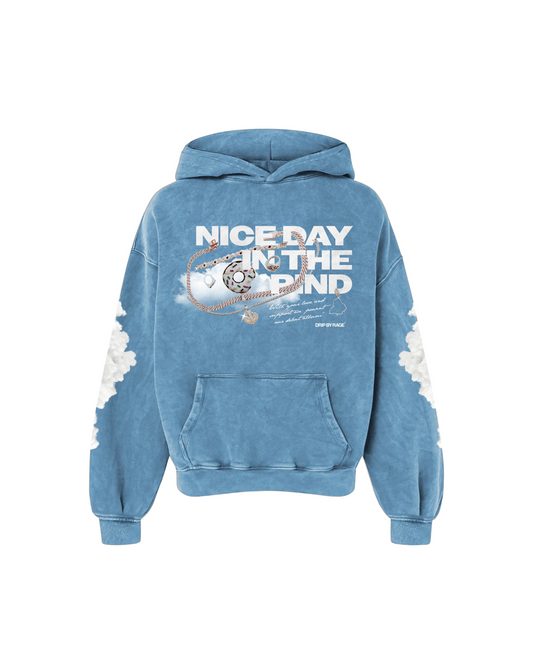 CLOUDY OVERSIZED WASHED HOODIE