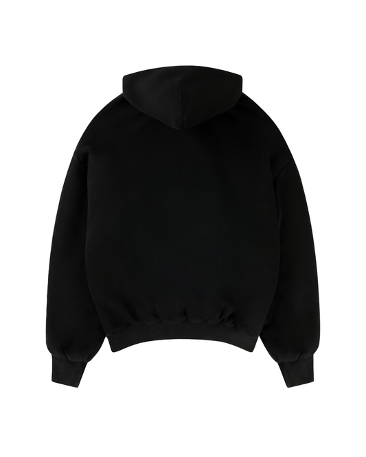 DARK FLAME BIG PRINT BOXY HOODIE