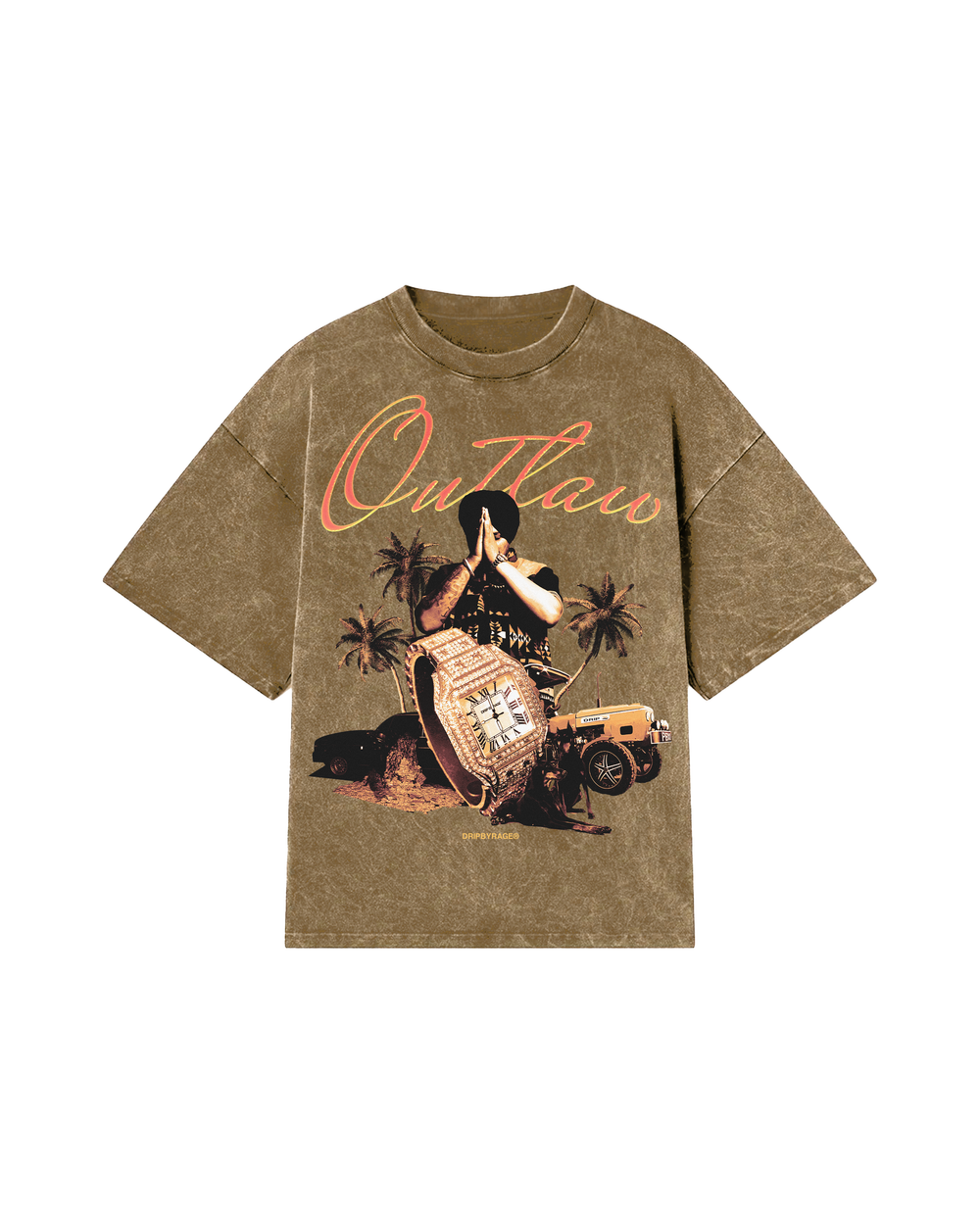OUTLAW OVERSIZED WASHED T-SHIRT