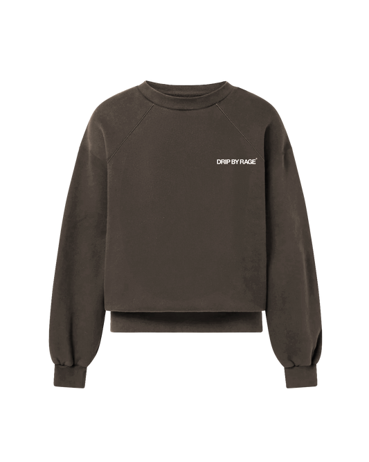 BLACK OVERSIZED FLEECE SWEATSHIRT BLACK