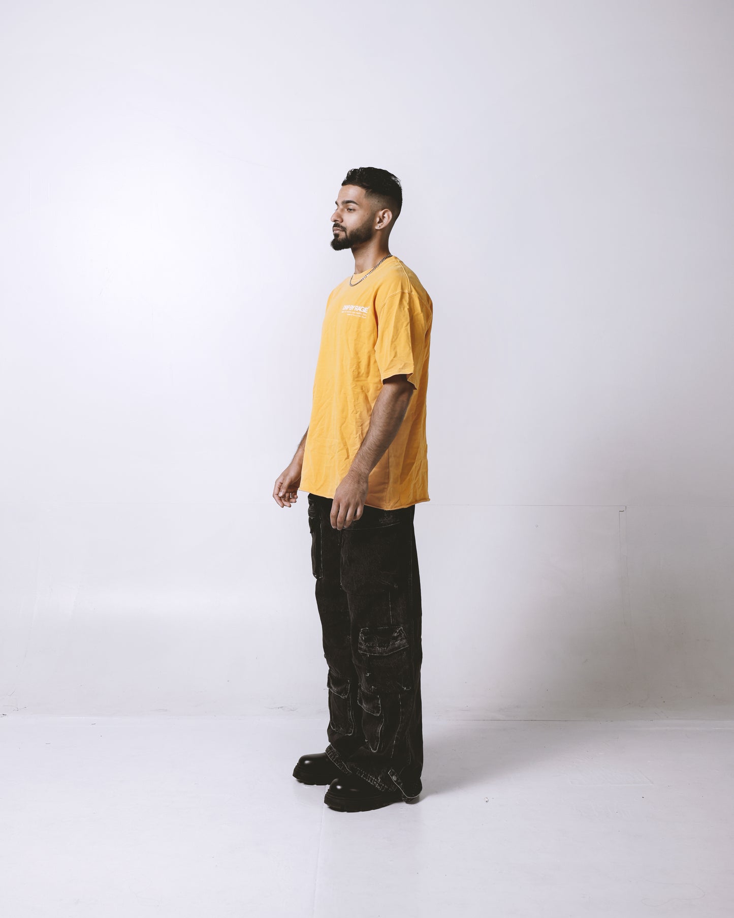 DRIP CLUB OVERSIZED FADED T-SHIRT YELLOW