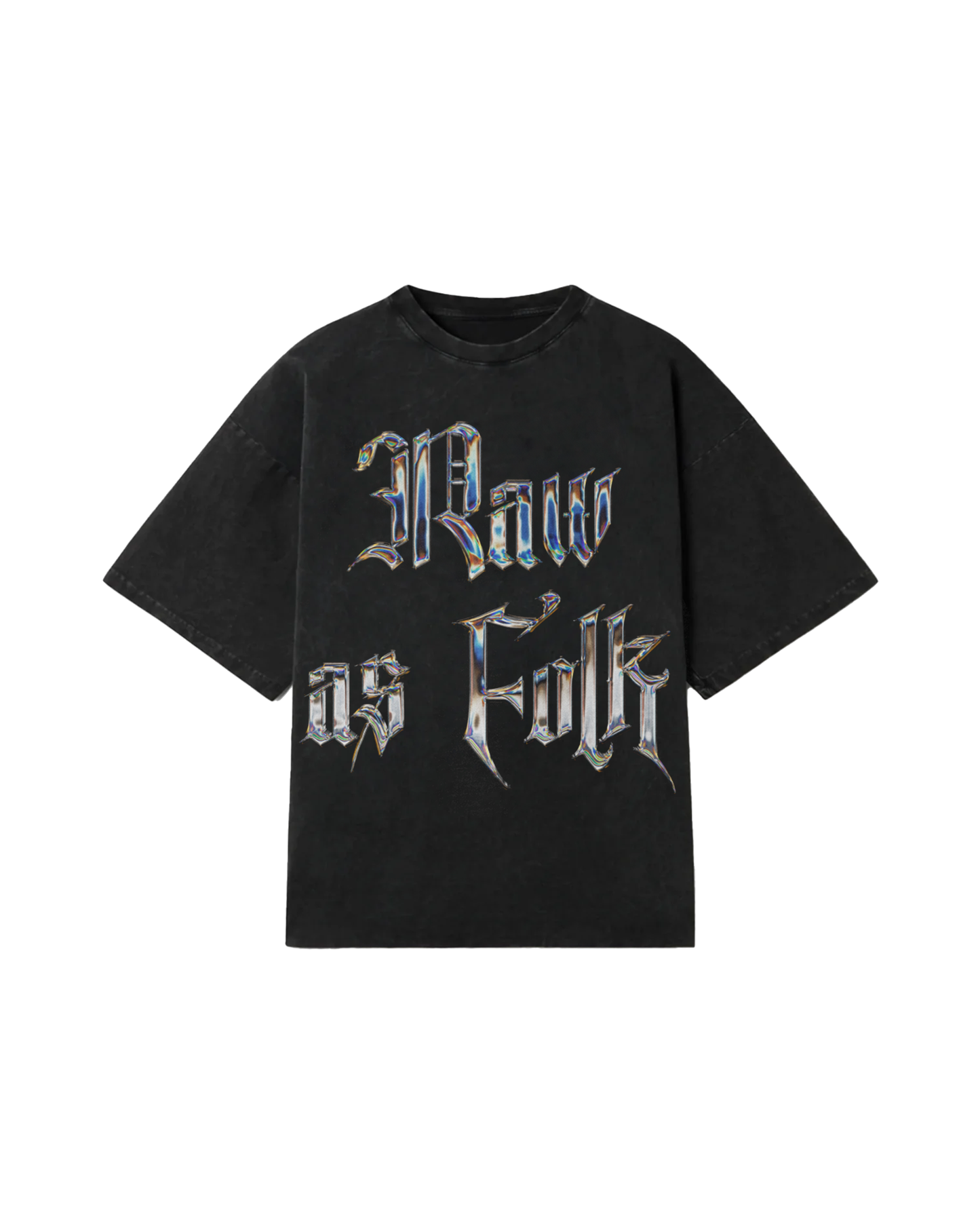 RAW AS FOLK OVERSIZED FADED T-SHIRT