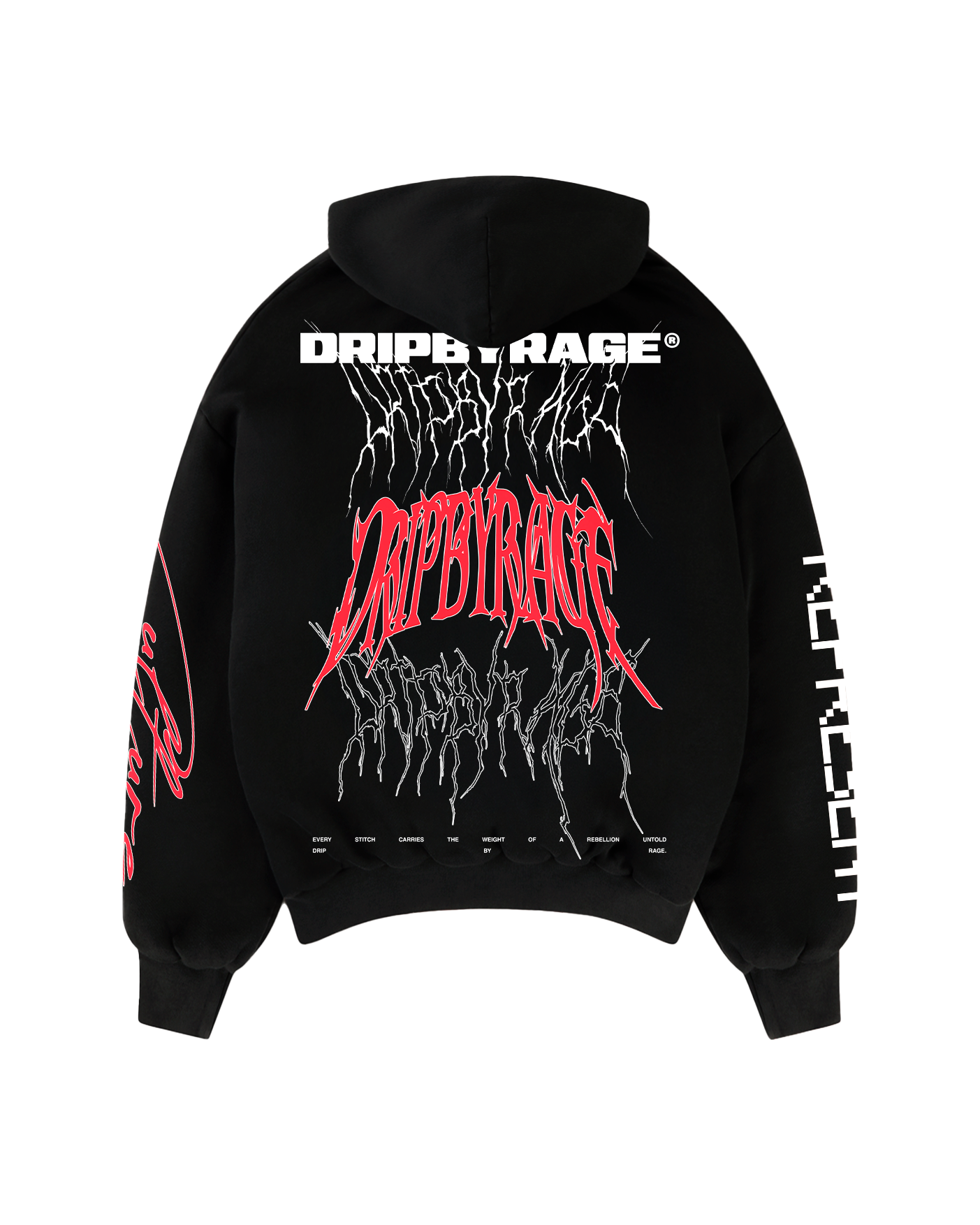 RAGE RACING V2 SUN FADED BOXY HOODIE