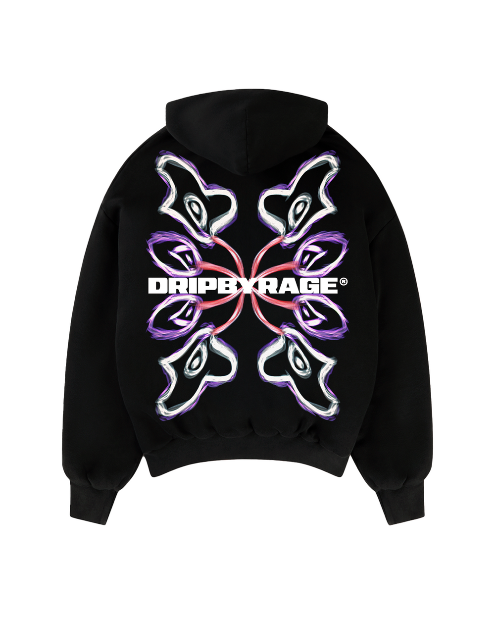 WINGS SUN FADED BOXY HOODIE