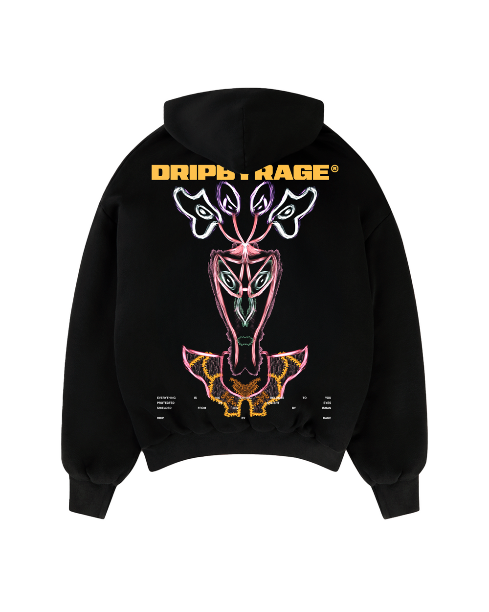 ENTITY SUN FADED BOXY HOODIE