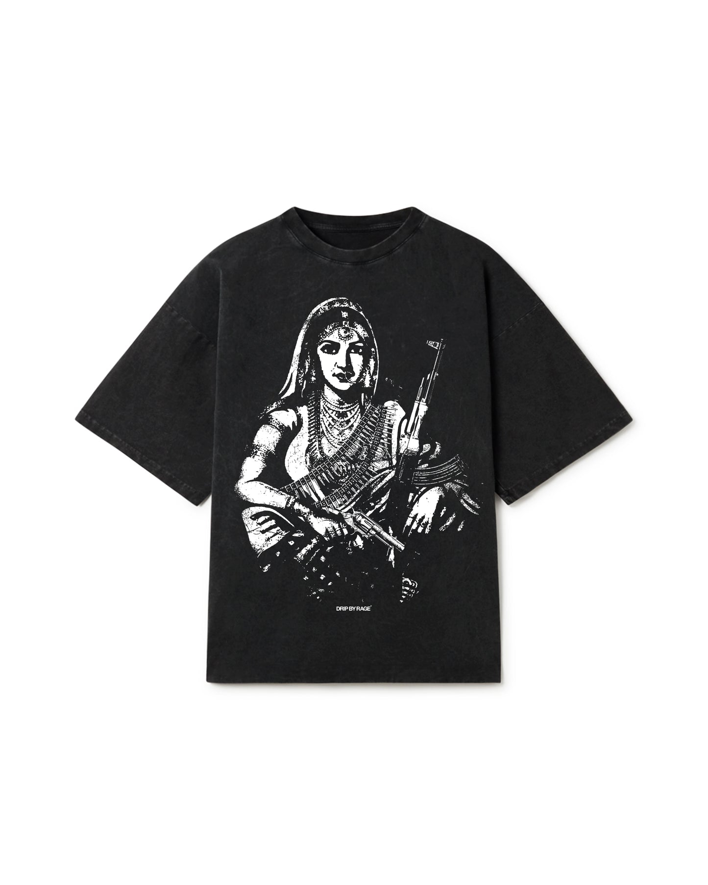 GANGSTER QUEEN II FADED OVERSIZED T-SHIRT