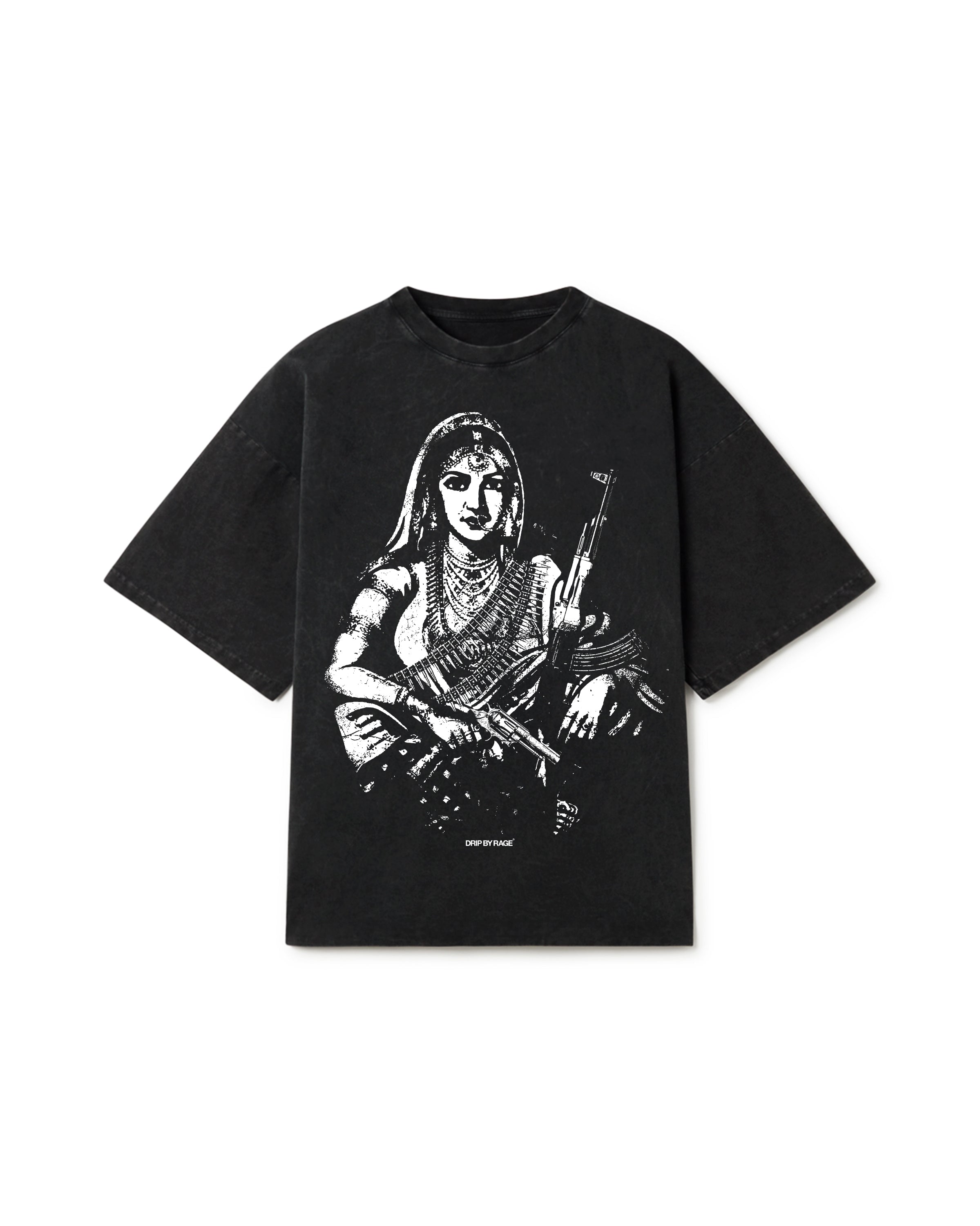 GANGSTER QUEEN II FADED OVERSIZED T-SHIRT