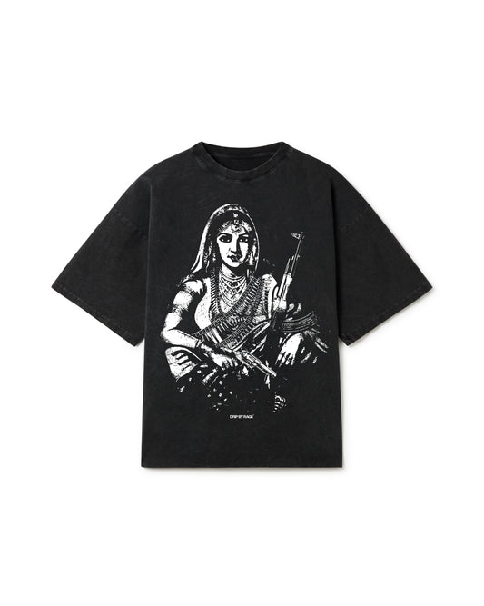 GANGSTER QUEEN II FADED OVERSIZED T-SHIRT