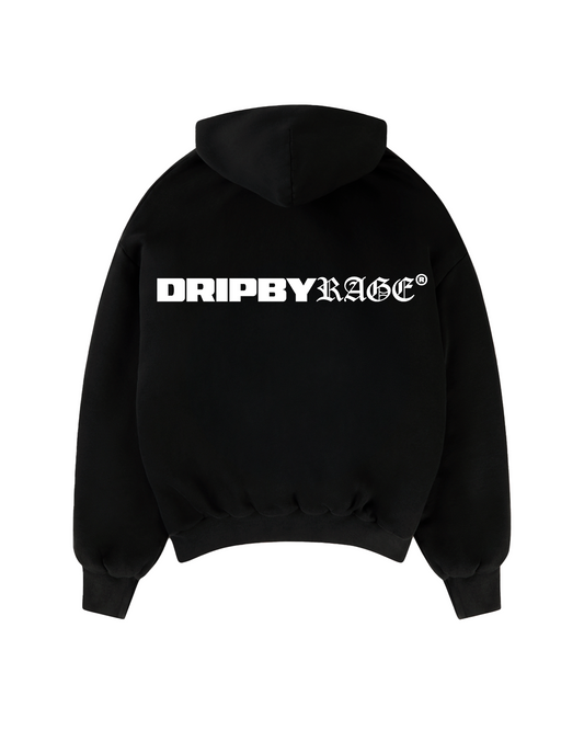 LOVE BIRDS BIG PRINT BOXY HOODIE