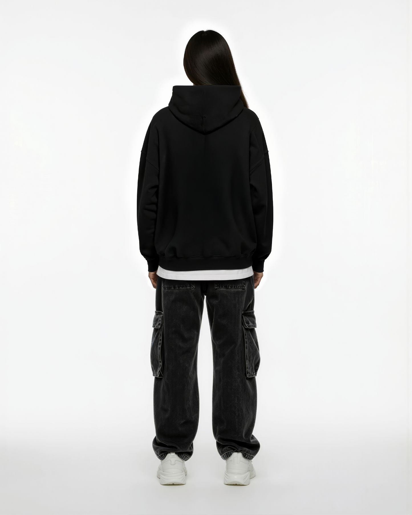 SHIV BIRDS BOXY BIG PRINT HOODIE